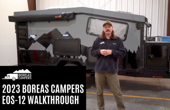 Thorough walkthrough video by Boreas Campers showing the interior and exterior of our EOS-12 teardrop camper