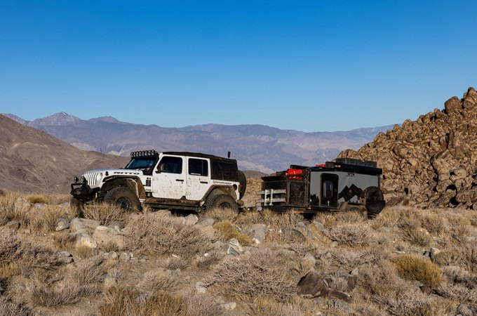 Mess with Texas in a Boreas Campers offroad trailer
