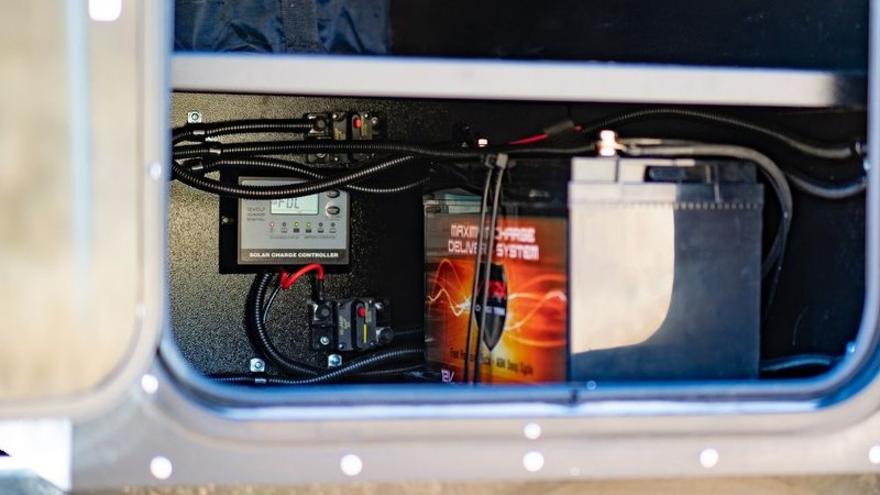 Single AGM battery in an off grid camper trailer