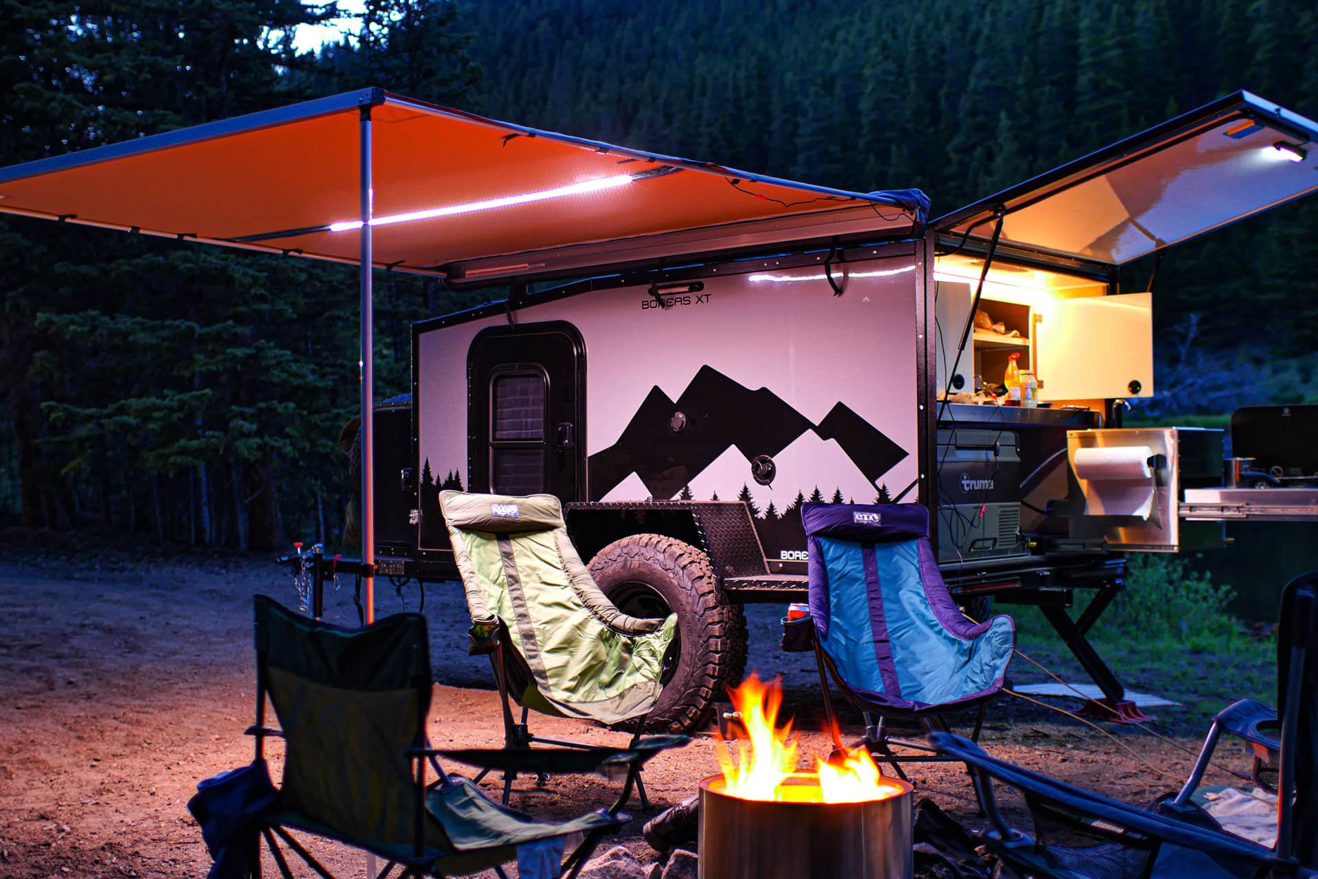 travel trailer set up ideas