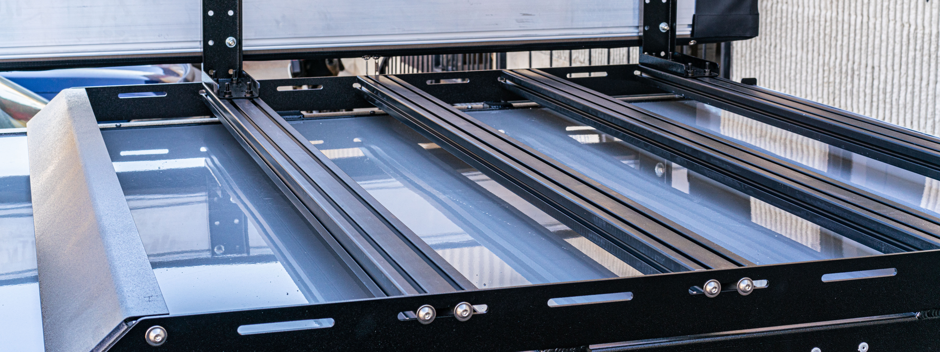 Roof Rack: more storage on your adventure trailer