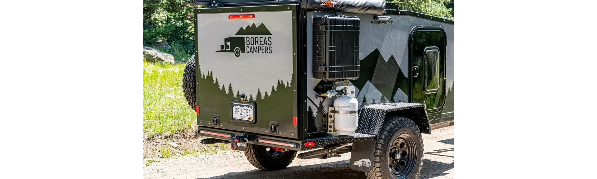 propane options on the Boreas Campers XT offroad camper trailer